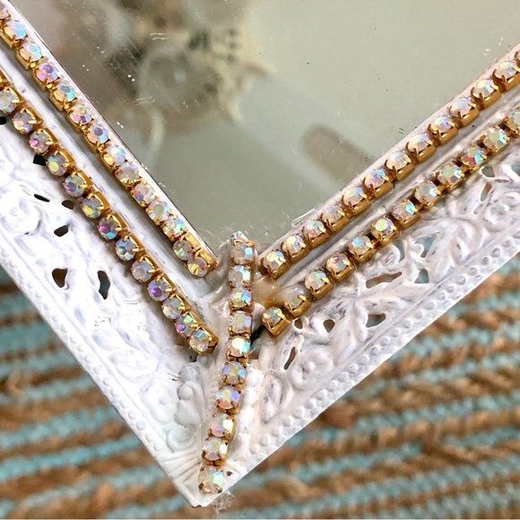 Vintage Shabby Chic Mirrored Vanity Tray - Picture 5 of 9